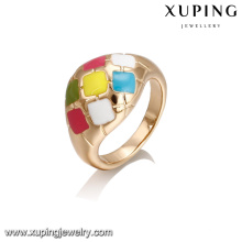 14388 anillo de dedo de joyería de moda, los últimos diseños de anillo de oro 18k para niñas